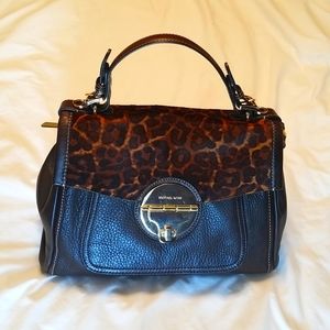 Michael Kors calf hair and leather handbag